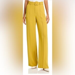 Cinq à Sept Mustard Wide-Leg Pants